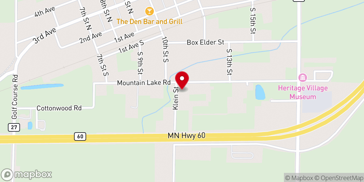 Map showing location of Community Bible Church