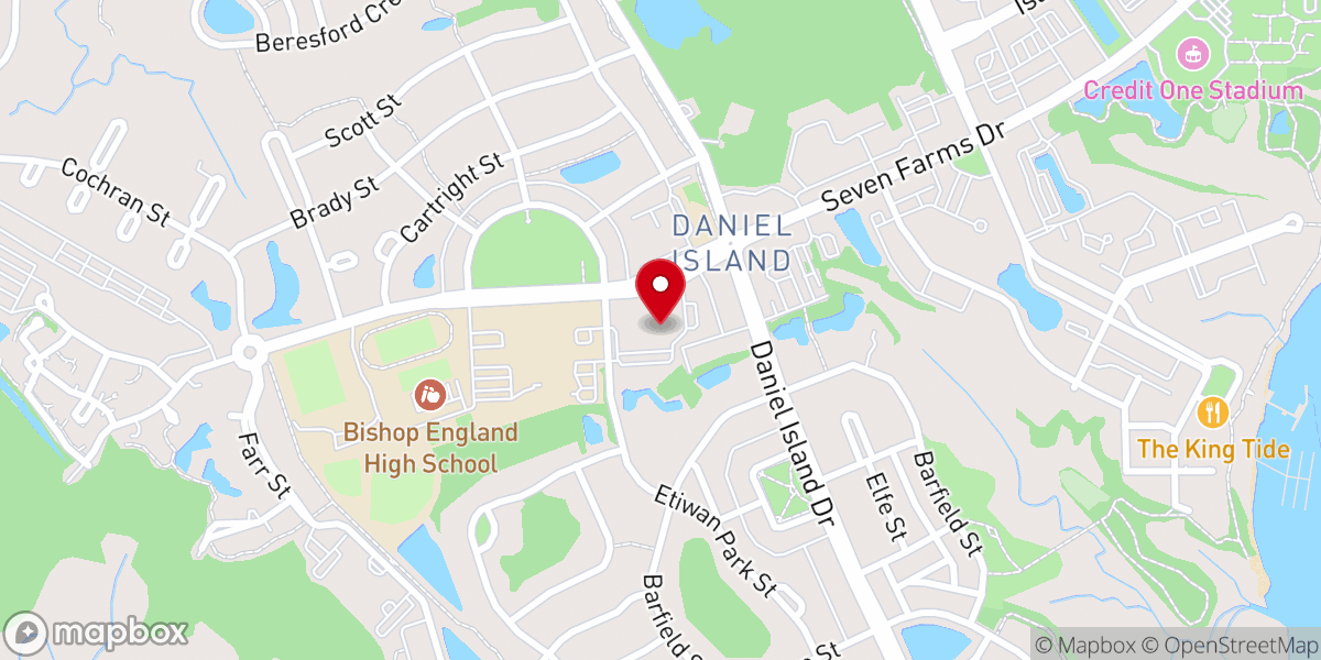 Map showing location of Saint Clare of Assisi Catholic Church