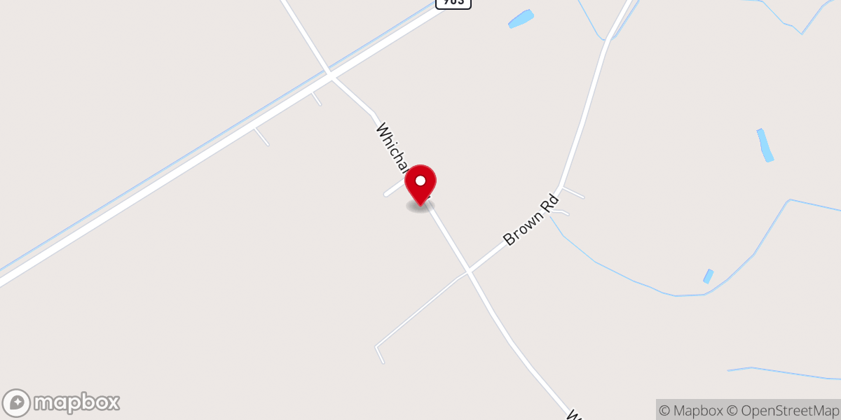 Map showing location of Burning Bush Church