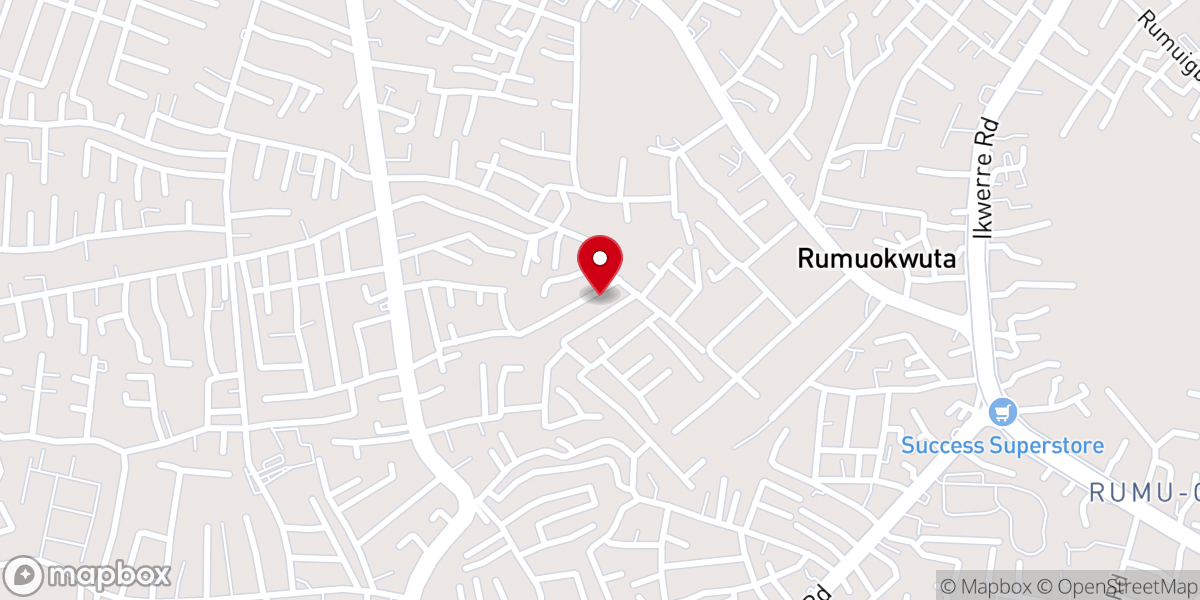 Map showing location of The Prince of Life Church International