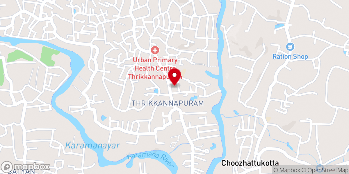 Map showing location of INDIA PENTECOSTAL CHURCH OF GOD (I. P. C.), HEBRON ARAMADA