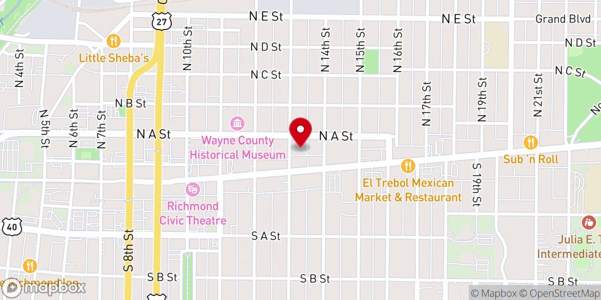 Map showing location of Circle U Help Center