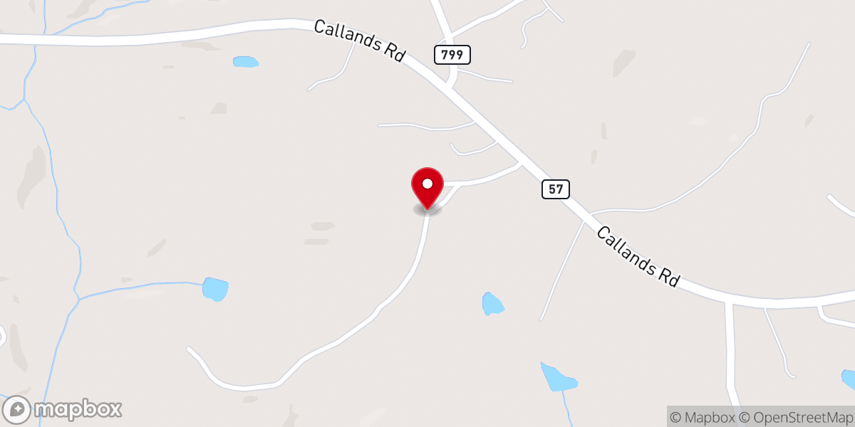 Map showing location of Chatham Pentecostal Holiness