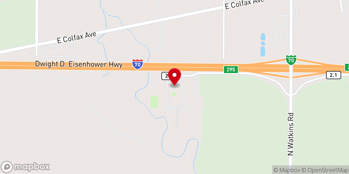 Map showing location of St. Isidore Catholic Church & Priory