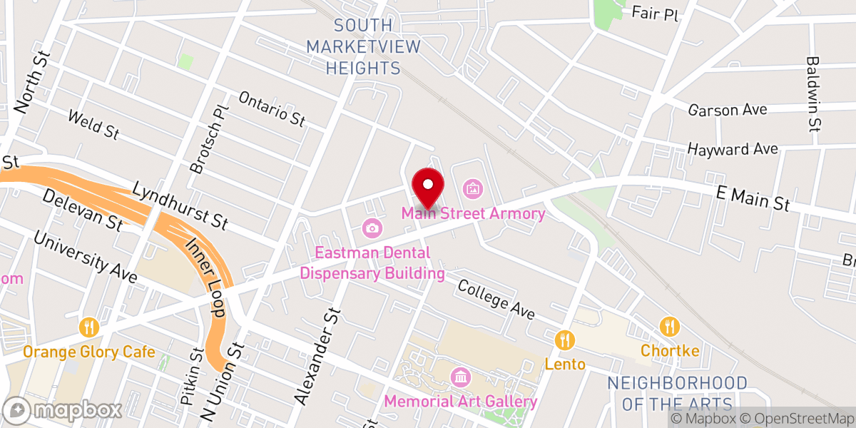 Map showing location of Corpus Christi Roman Catholic Church