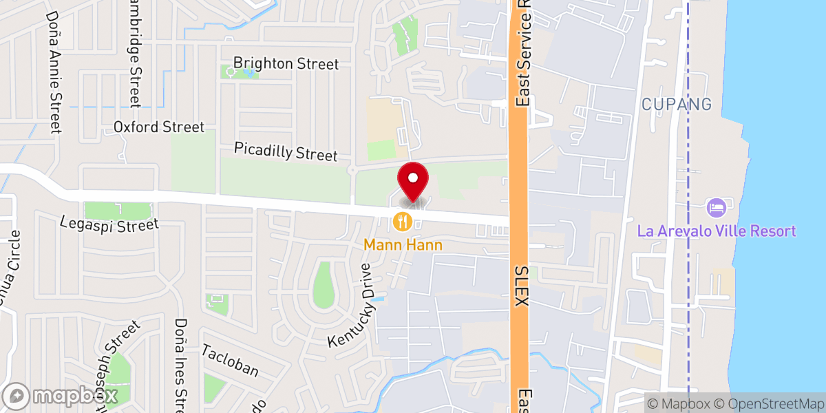 Map showing location of Sacred Heart of Jesus Parish