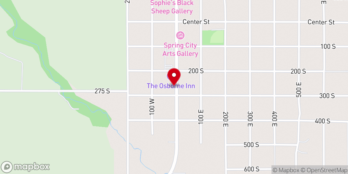 Map showing location of Horseshoe Mountain Pottery