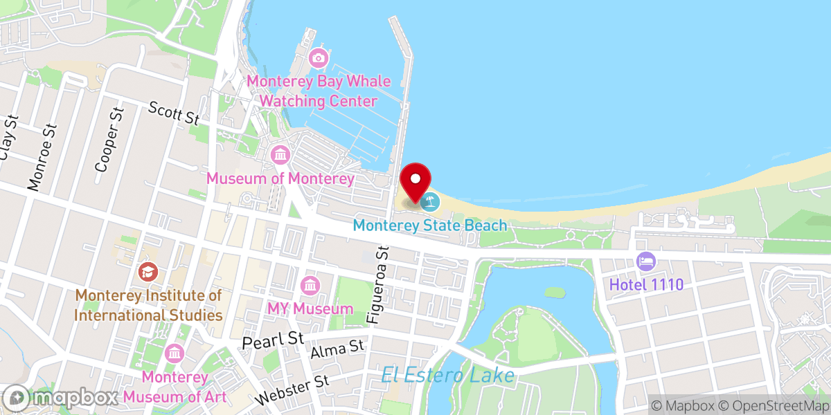 Map showing location of Monterey Beach Station