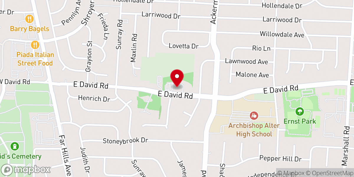 Map showing location of Prince of Peace Church of the Brethren