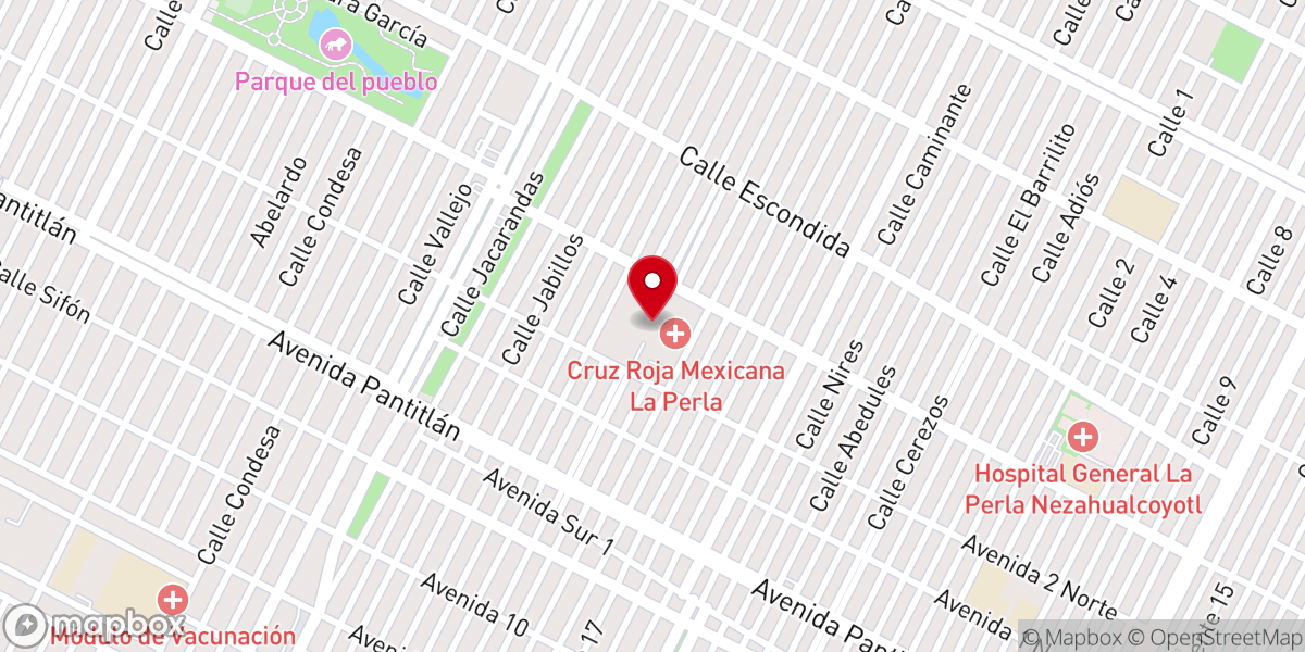 Map showing location of Parroquia de San Vicente de Paul