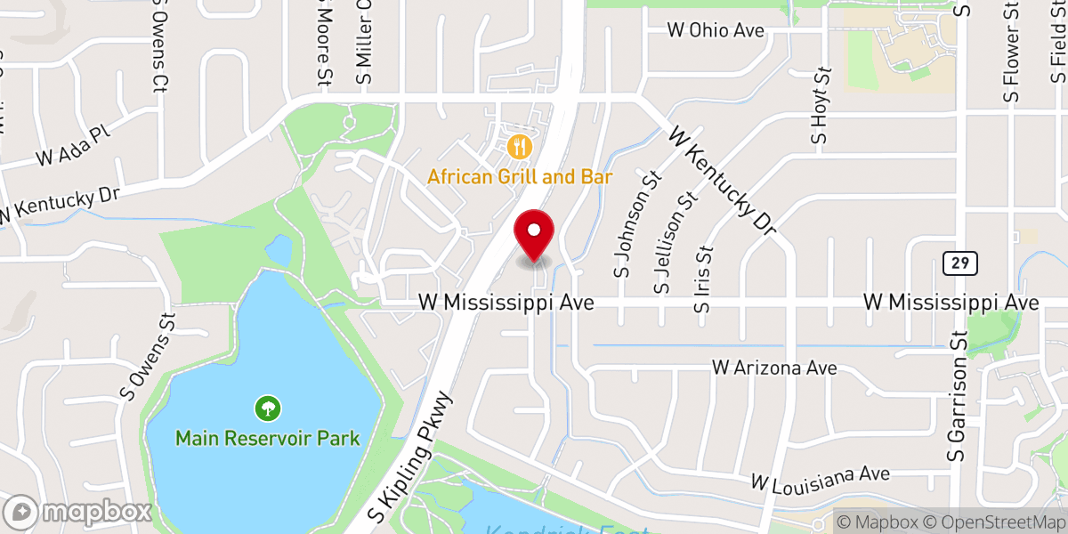 Map showing location of Grace Covenant Church