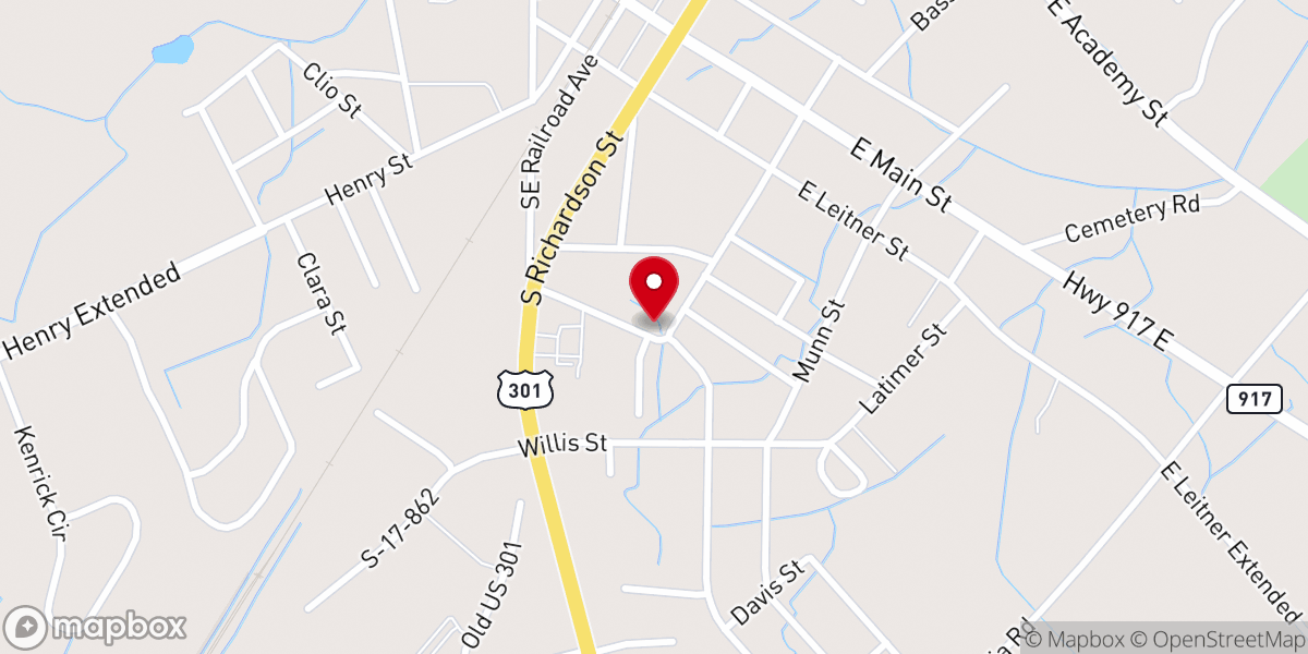 Map showing location of Monument of Faith Outreach Ministries