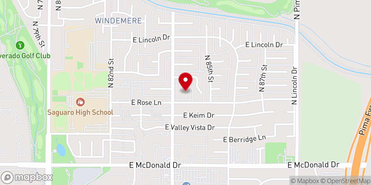 Map showing location of St Maria Goretti Roman Catholic Church