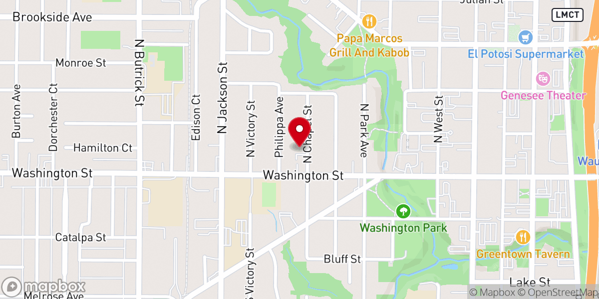 Map showing location of Vertical Encounter Church