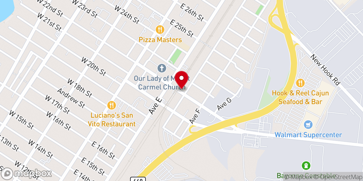 Map showing location of Iglesia Casa Amor