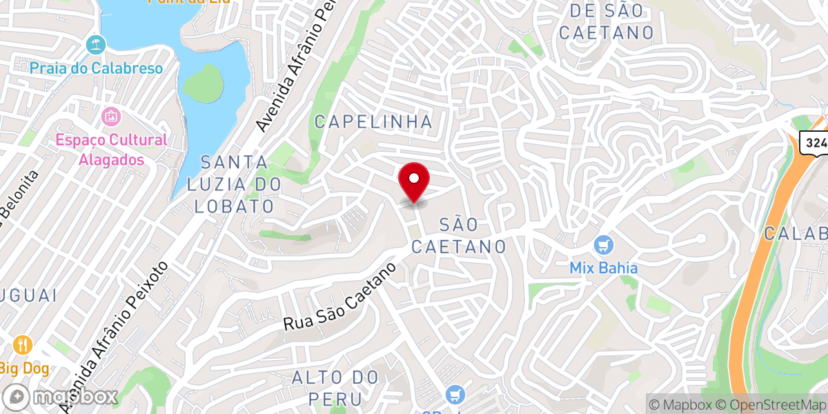 Map showing location of Igreja Evangélica do Brasil - IEB