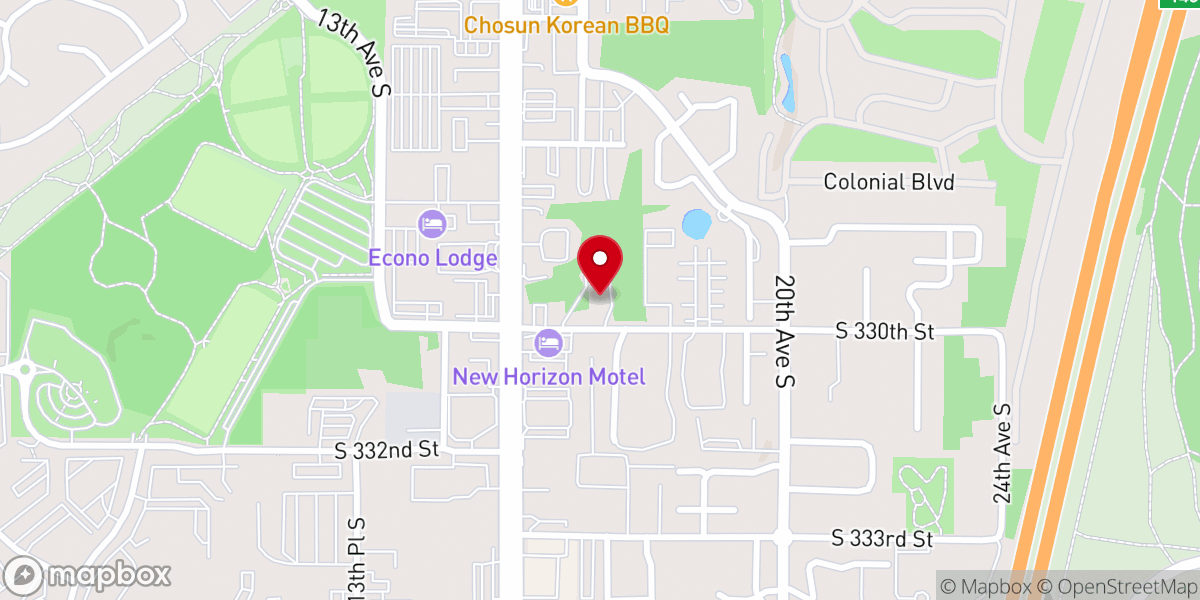 Map showing location of Veritas Bible Church