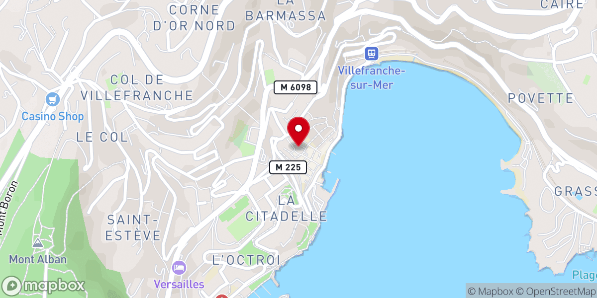 Map showing location of Église Saint-Michel de Villefranche-sur-Mer