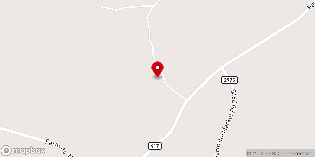 Map showing location of Gates Chapel Baptist Church