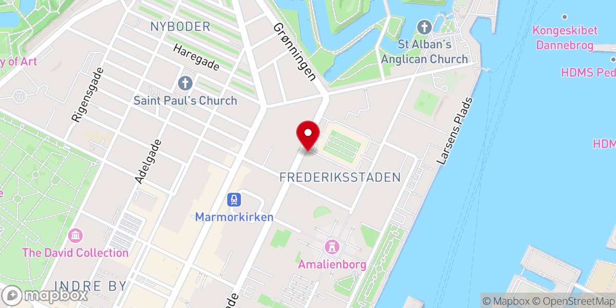 Map showing location of Sankt Ansgars Domkirke