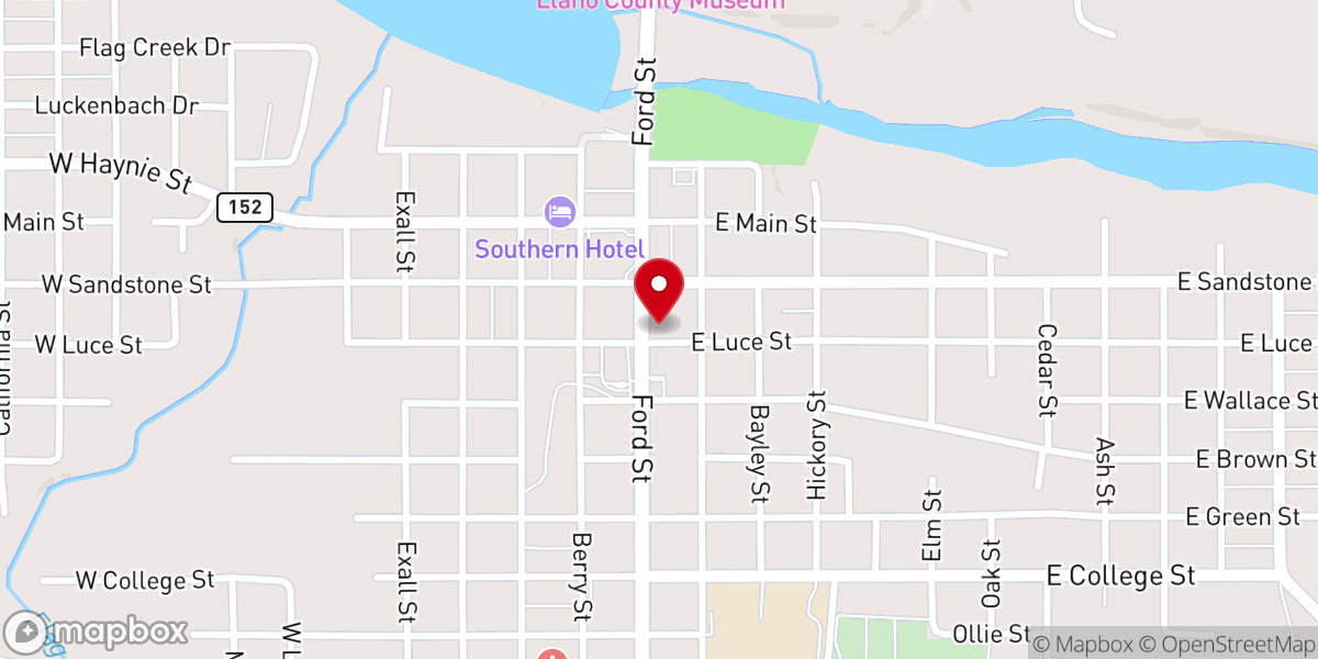 Map showing location of Northcrest Church of Christ