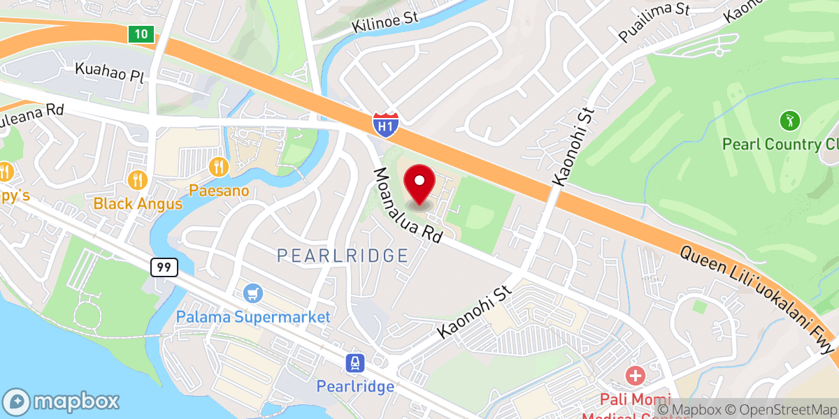 Map showing location of Hope Chapel Pearlview