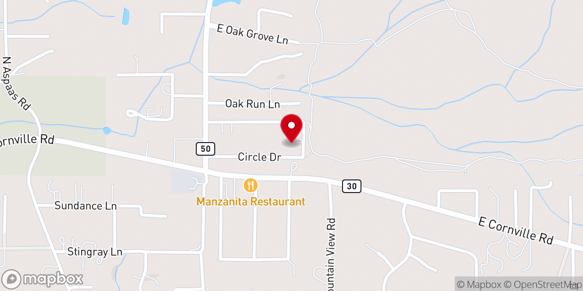 Map showing location of Cross Church Cornville