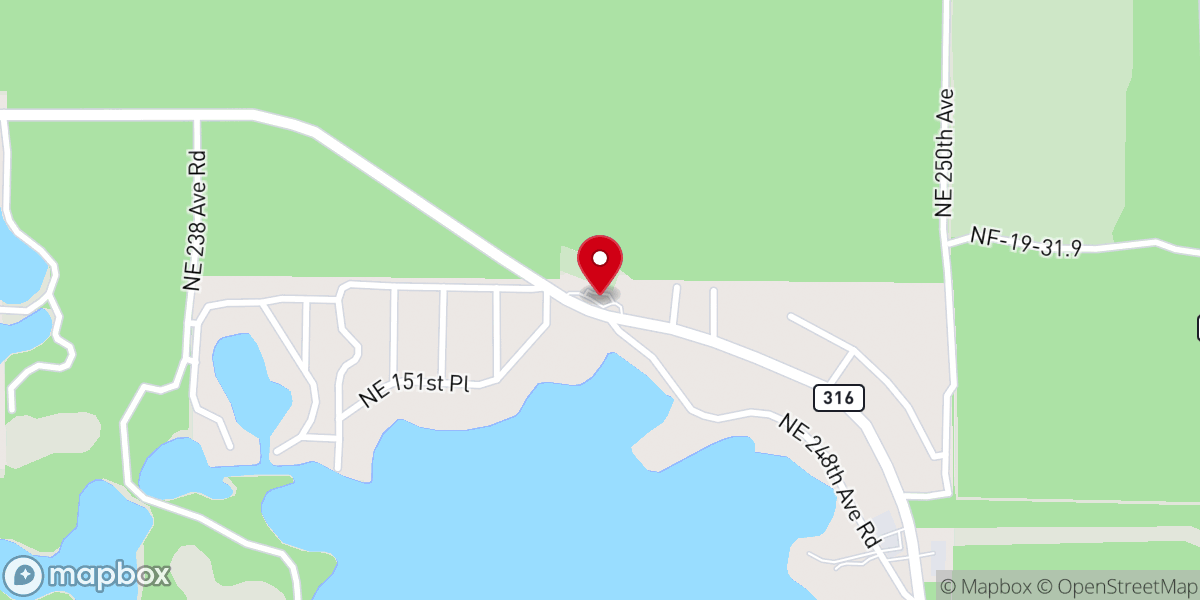 Map showing location of Salt Springs Christian Church
