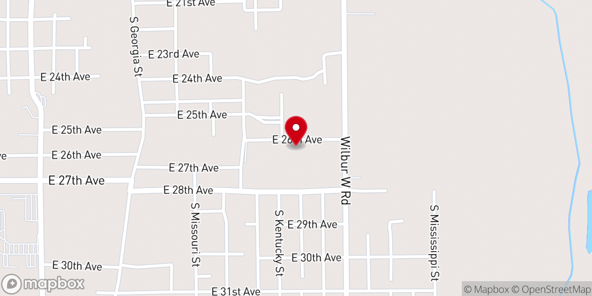 Map showing location of Lamkin Chapel Missionary Baptist Church