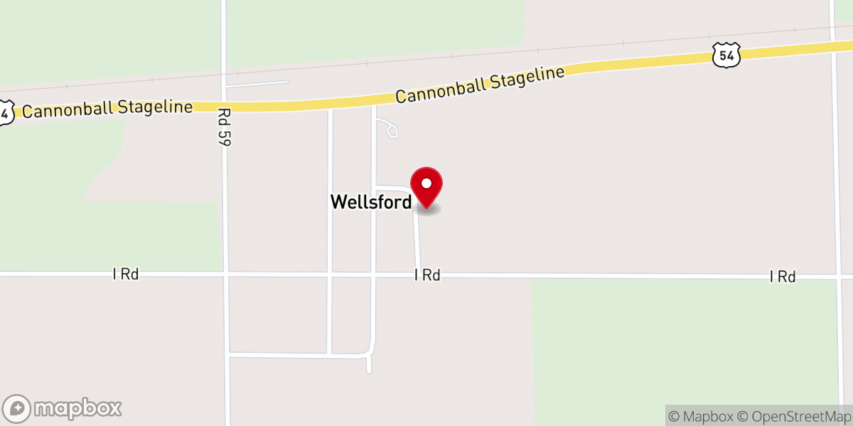 Map showing location of Wellsford United Methodist Church