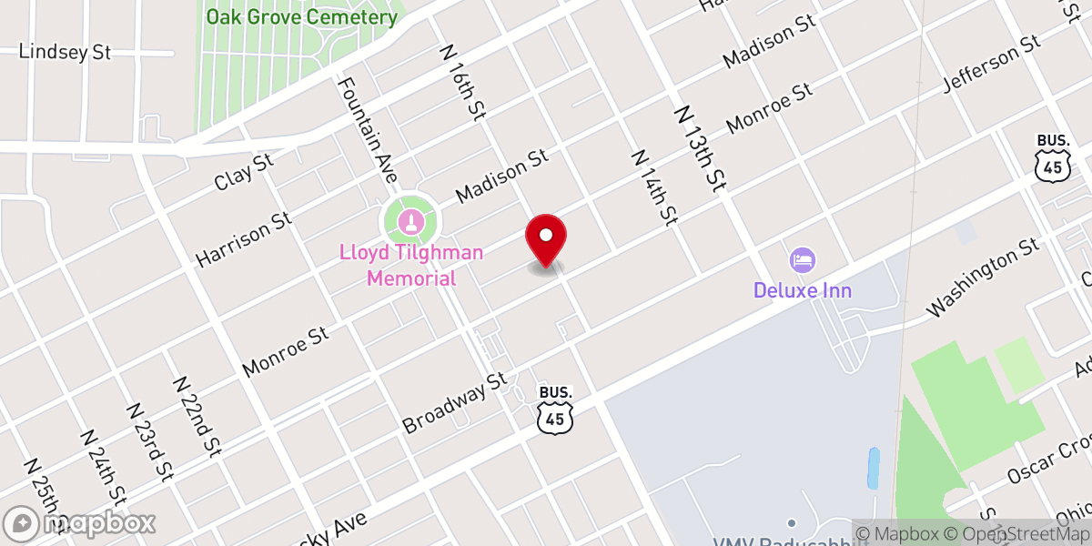 Map showing location of Amazing Grace Lutheran Church