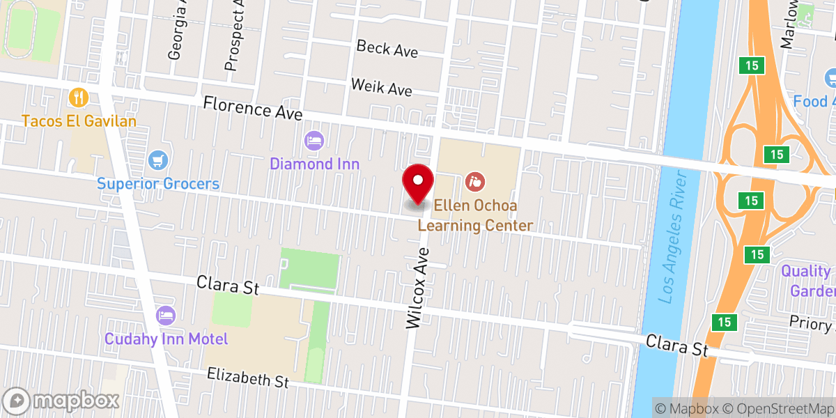 Map showing location of Pentecostal Holiness Church