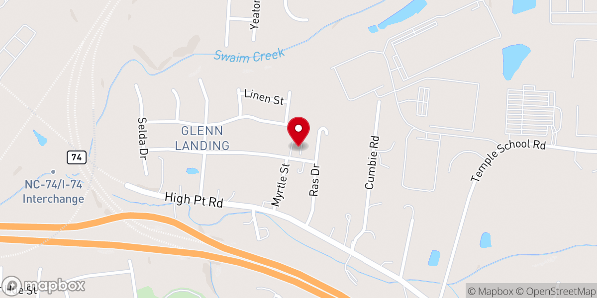 Map showing location of New Faith MCC