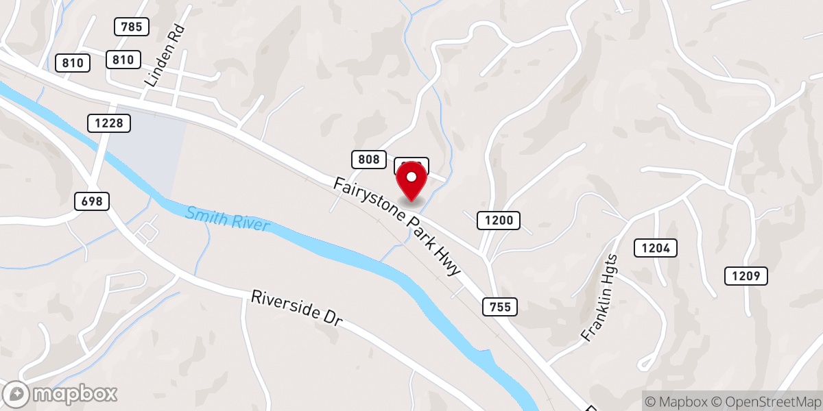 Map showing location of New Covenant Fellowship