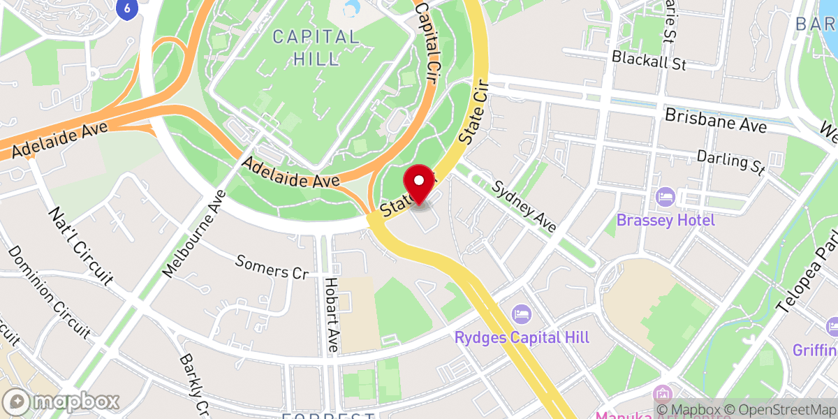 Map showing location of Presbyterian Church of Saint Andrew