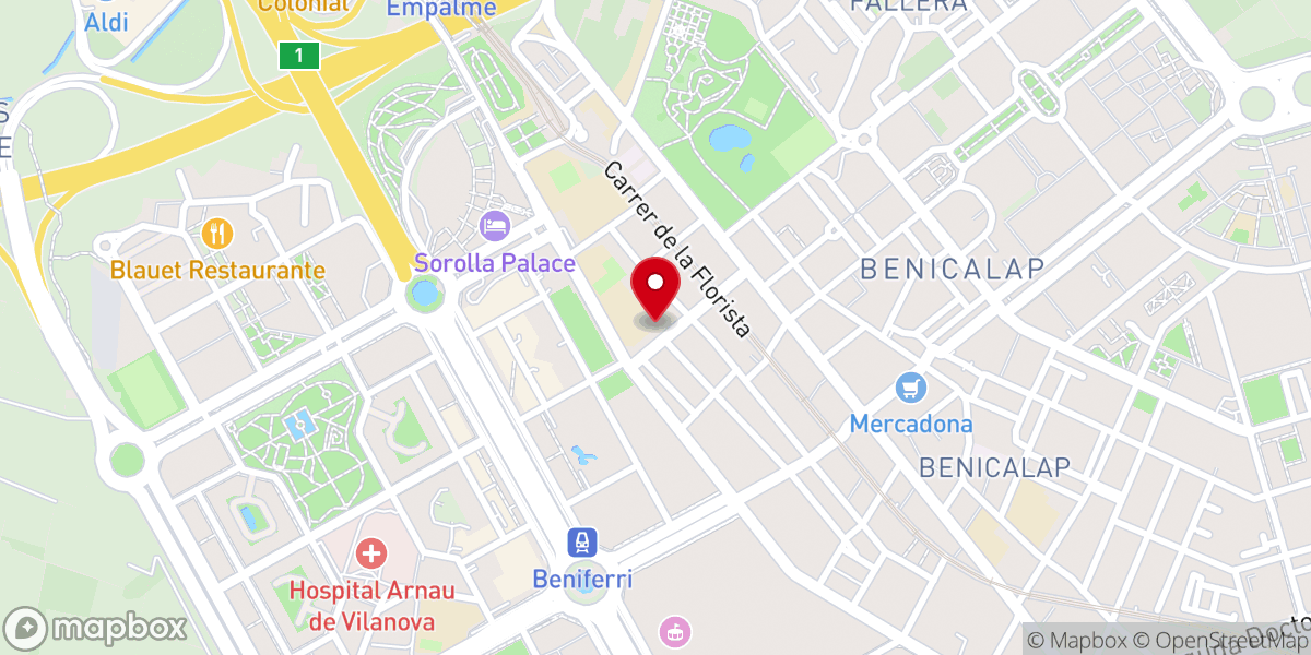 Map showing location of Parroquia de Santa Rosa de Lima
