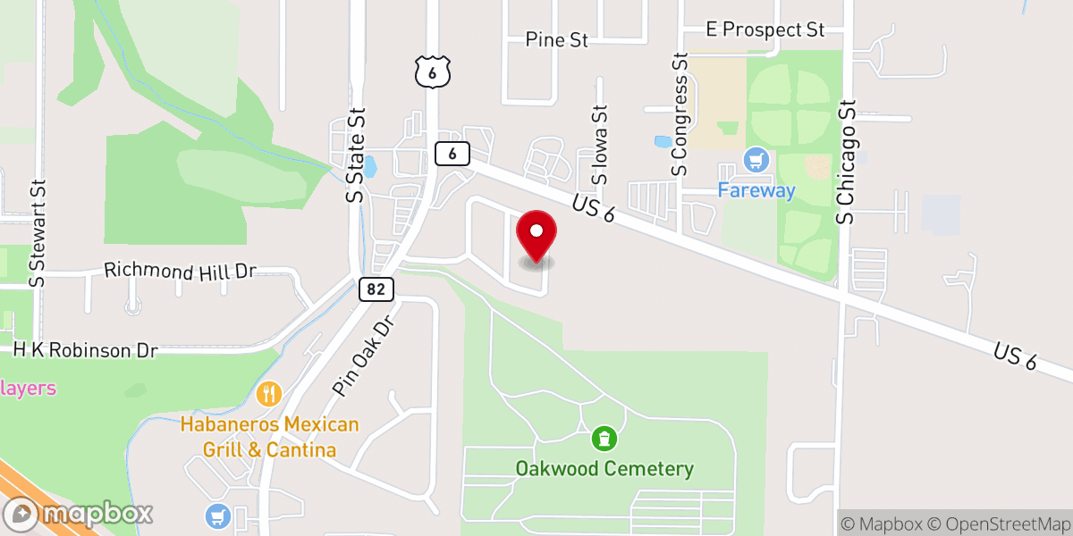 Map showing location of Muzzy Chapel