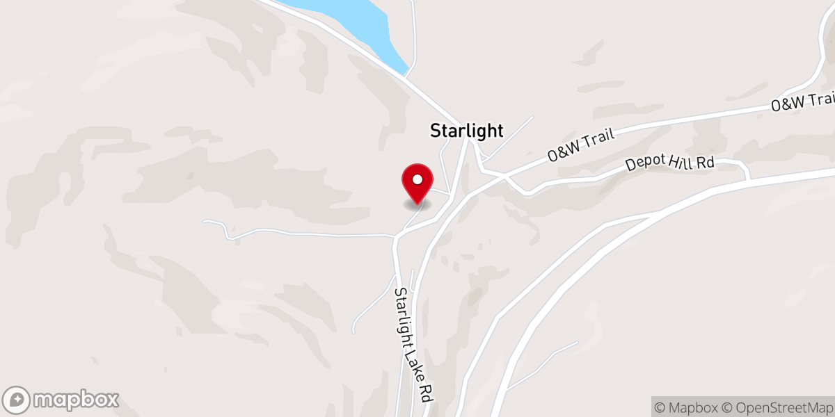 Map showing location of Buckingham Baptist Church