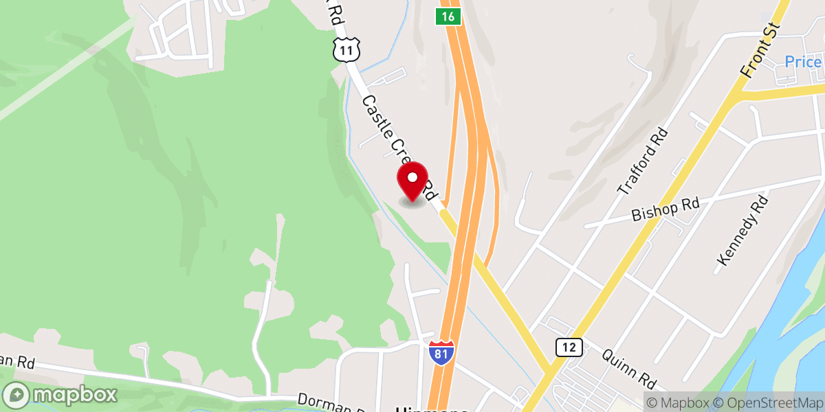 Map showing location of BFUPC - Binghamton First Ukrainian Pentecostal Church