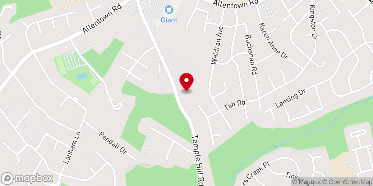 Map showing location of Davies Unitarian Universalist Congregation
