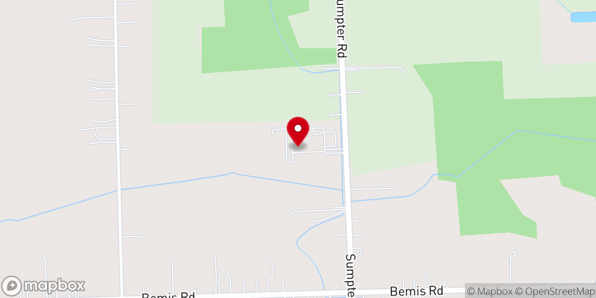 Map showing location of R Center Church Power