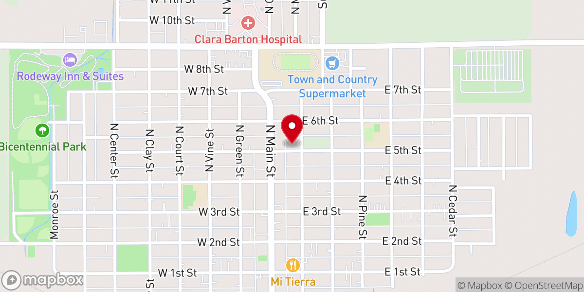 Map showing location of St John the Evangelist Parish Center