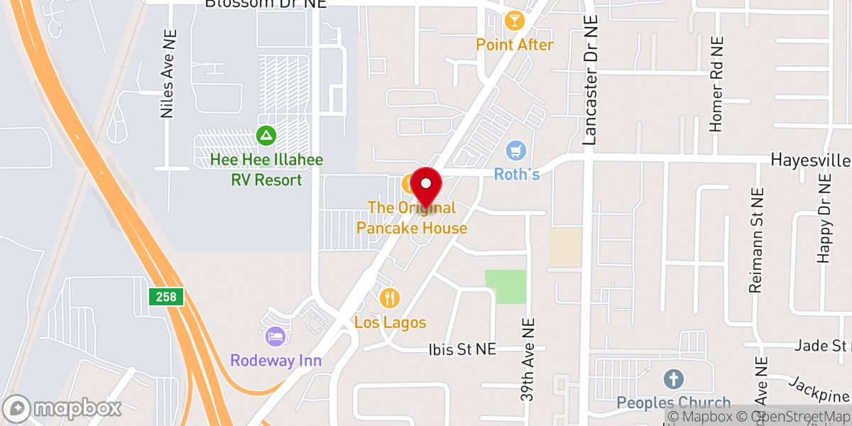 Map showing location of Jesus Our Jubilee Church