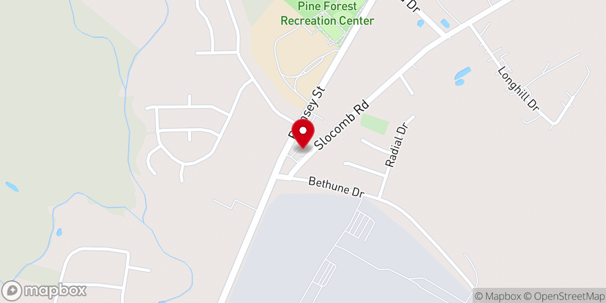 Map showing location of Mt. Hebrew A.M.E Zion Church