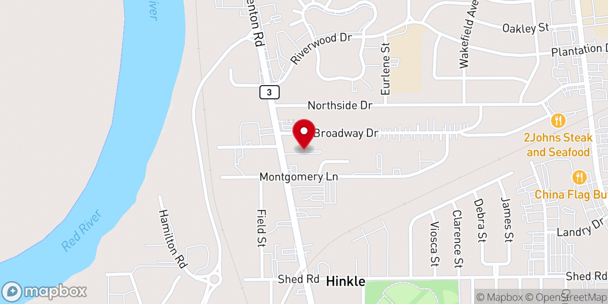 Map showing location of Bossier City Sign Language Congregation