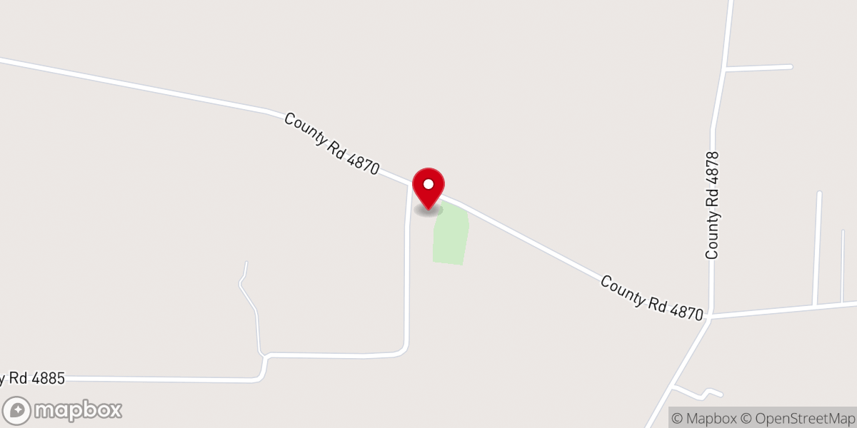 Map showing location of Hopewell Primitive Baptist Church
