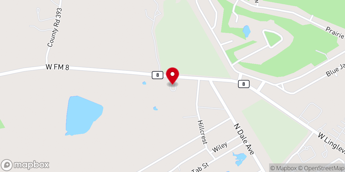 Map showing location of Green Acres Baptist Church - Stephenville, TX