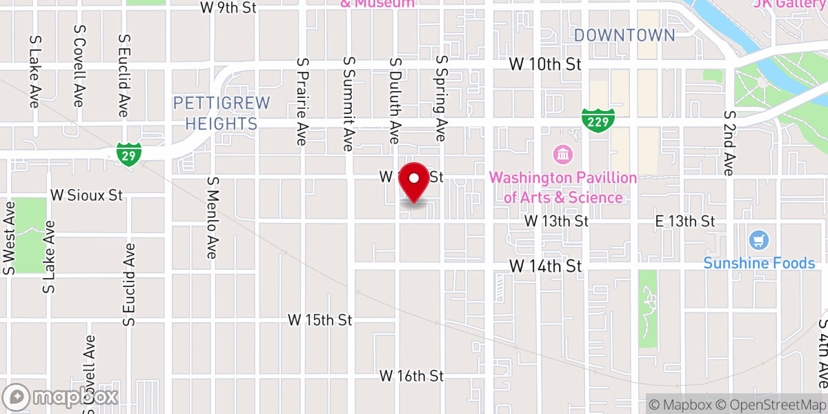 Map showing location of God's Grace Church
