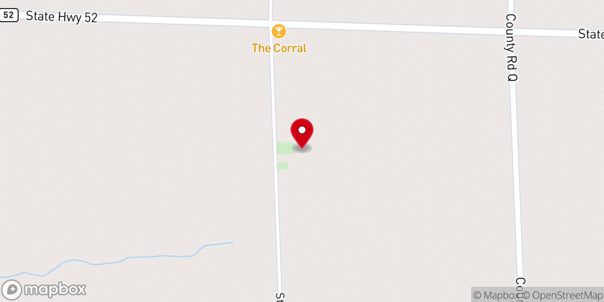Map showing location of Zion Evangelical Lutheran Church - LCMS