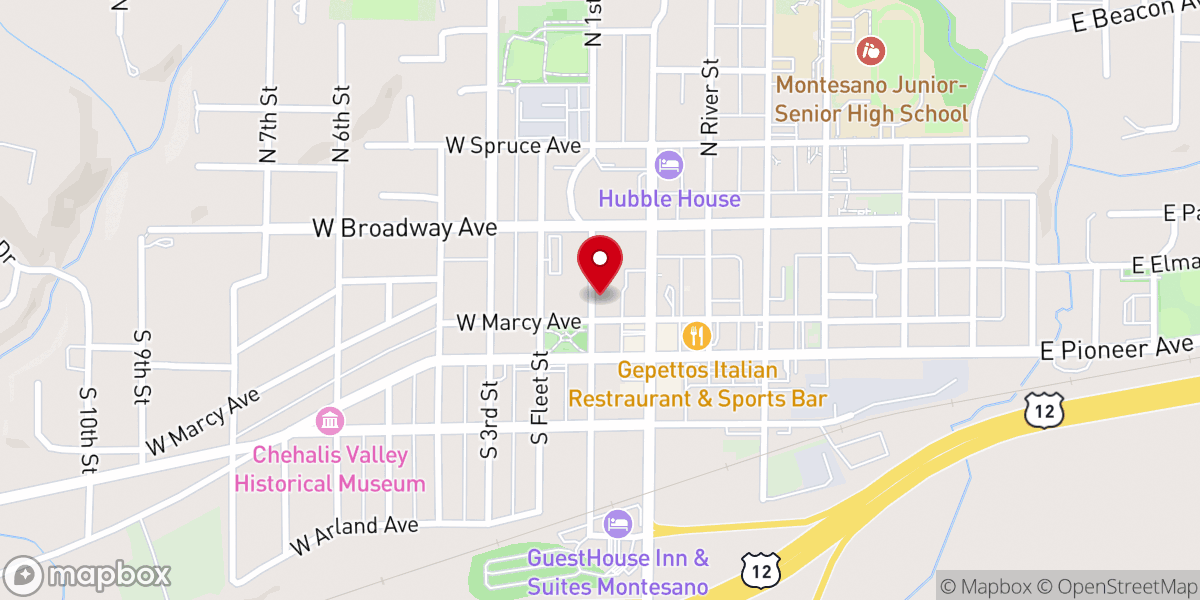 Map showing location of Abound Church